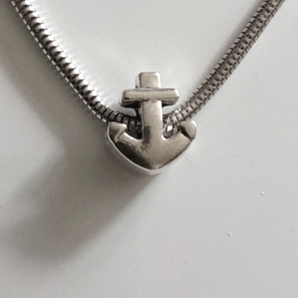 Anchor charm for European Style Size Bracelets